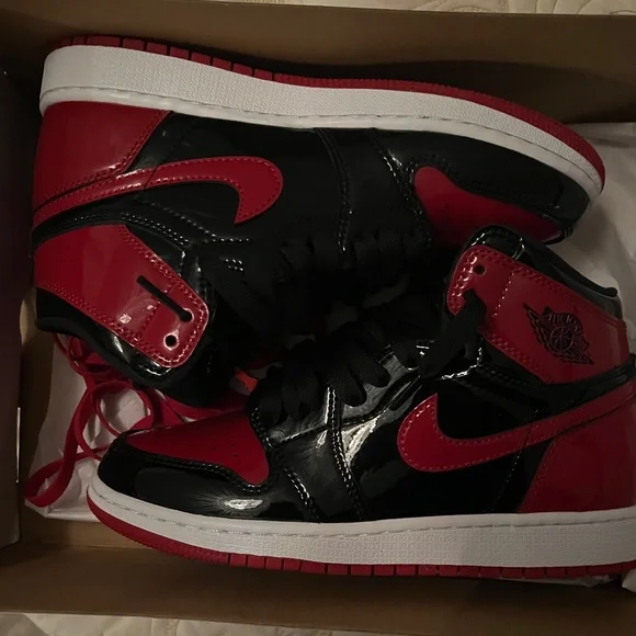 Nike | Shoes | Air Jordan Retro High Og Patent Bred | Poshmark